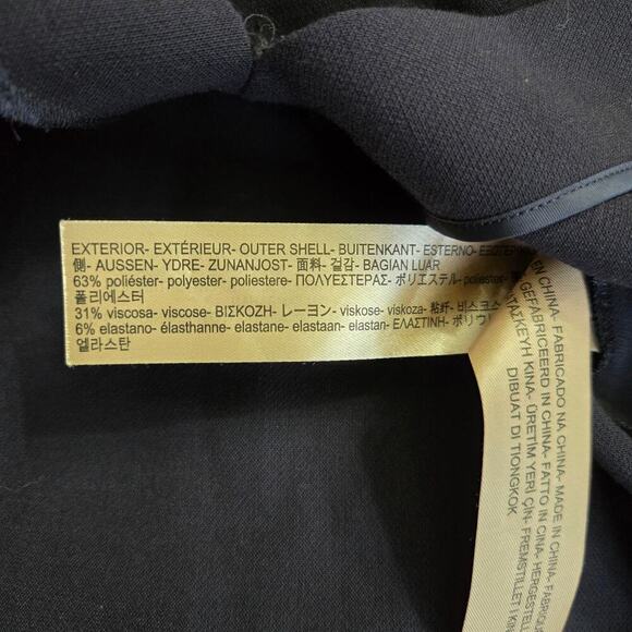 NWT Massimo Dutti Women's Navy Midi Dress Size 6 Puff Sleeve Old Money Workwear - Picture 9 of 12